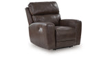 Crossplex Dark Brown Power Reclining Sofa and Power Recliner from Ashley Furniture - Luna Furniture