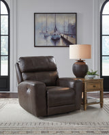 Crossplex Dark Brown Power Reclining Sofa and Power Recliner from Ashley Furniture - Luna Furniture