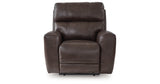 Crossplex Dark Brown Power Reclining Sofa and Power Recliner from Ashley Furniture - Luna Furniture