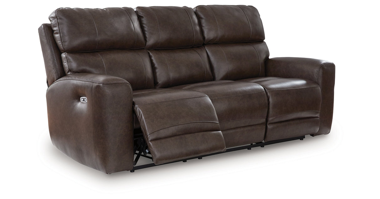 Crossplex Smoke Power Reclining Sofa from Ashley - Luna Furniture