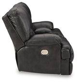 Mountainous Eclipse Power Reclining Loveseat from Ashley - Luna Furniture