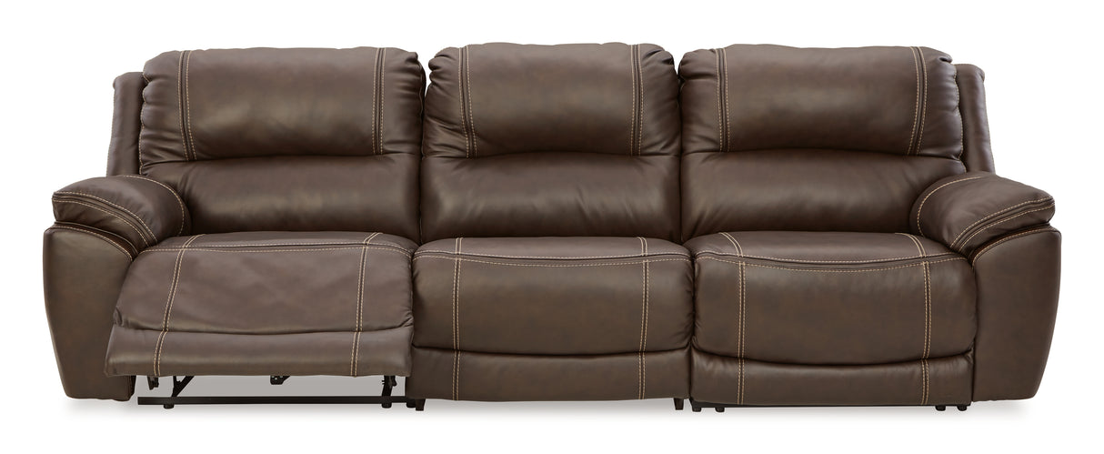 Dunleith Chocolate 3-Piece Power Reclining Sofa from Ashley - Luna Furniture