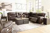 Dunleith 6-Piece Sectional with Recliner in Chocolate from Ashley Furniture - Luna Furniture