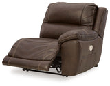 Dunleith Chocolate Right-Arm Facing Power Recliner from Ashley - Luna Furniture
