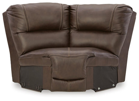 Dunleith Chocolate 9-Piece Power Reclining Sectional from Ashley - Luna Furniture