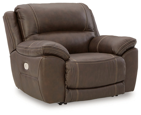 Dunleith Chocolate Power Recliner from Ashley - Luna Furniture