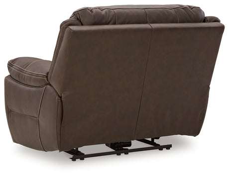 Dunleith Chocolate Power Recliner from Ashley - Luna Furniture