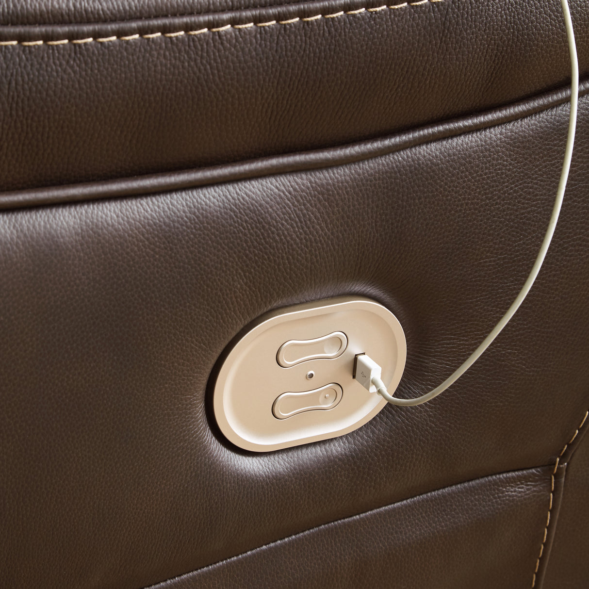 Dunleith Chocolate 3-Piece Power Reclining Loveseat with Console from Ashley - Luna Furniture