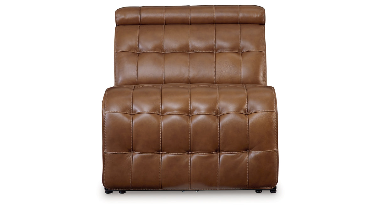 Temmpton Chocolate Power Armless Recliner from Ashley Furniture - Luna Furniture