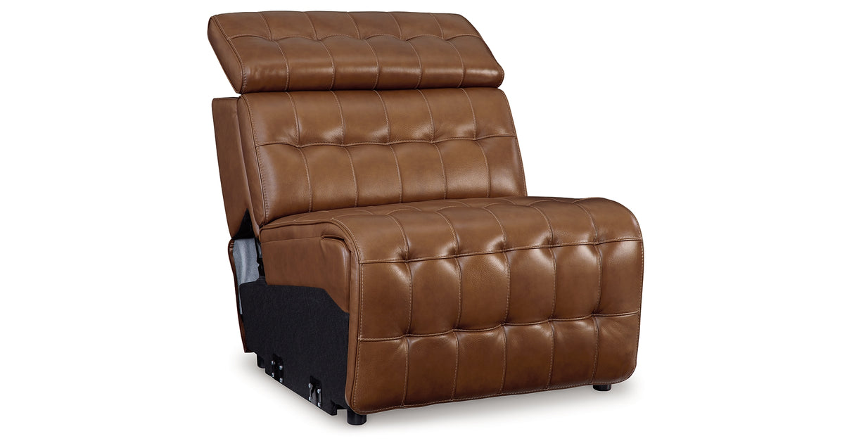 Temmpton Chocolate Armless Chair from Ashley Furniture - Luna Furniture