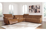 Temmpton Chocolate 6-Piece Power Reclining Sectional from Ashley - Luna Furniture