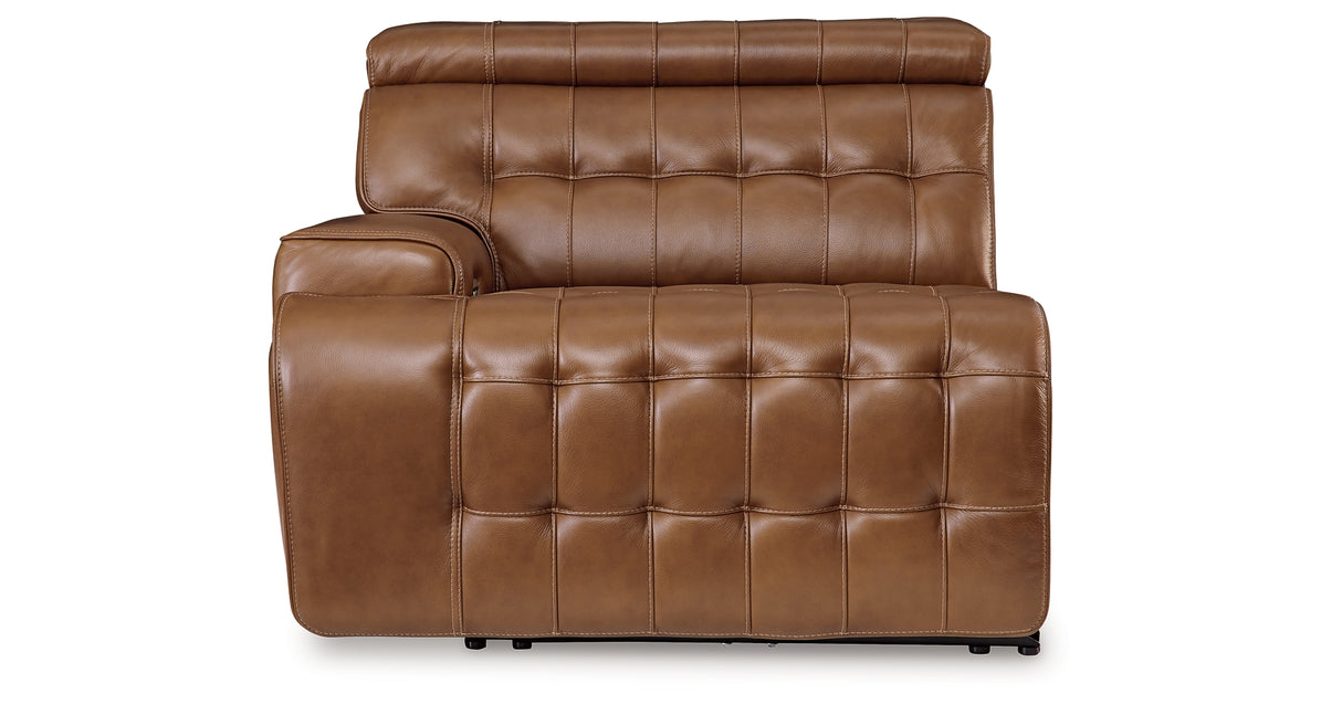Temmpton Chocolate Left-Arm Facing Power Recliner from Ashley - Luna Furniture