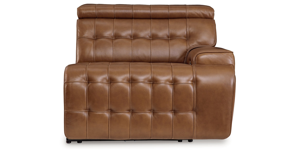 Temmpton Chocolate Right-Arm Facing Power Recliner from Ashley - Luna Furniture