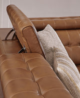 Temmpton Chocolate 4-Piece Power Reclining Sectional from Ashley Furniture - Luna Furniture