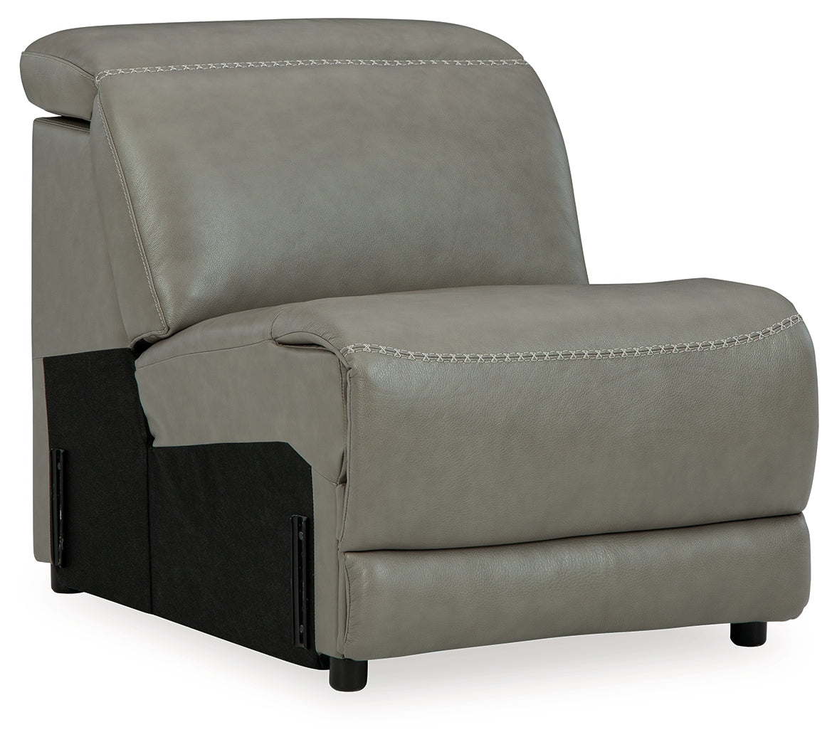 Correze Gray Armless Chair from Ashley - Luna Furniture