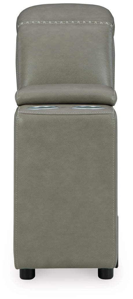 Correze Gray Console with Storage from Ashley - Luna Furniture