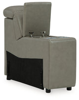 Correze Gray Console with Storage from Ashley - Luna Furniture