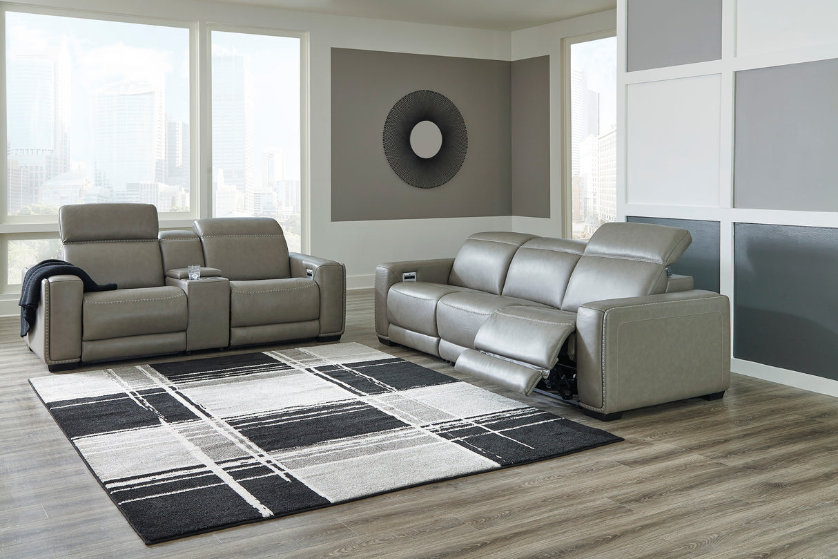 Correze Gray Power Reclining Living Room Set from Ashley - Luna Furniture