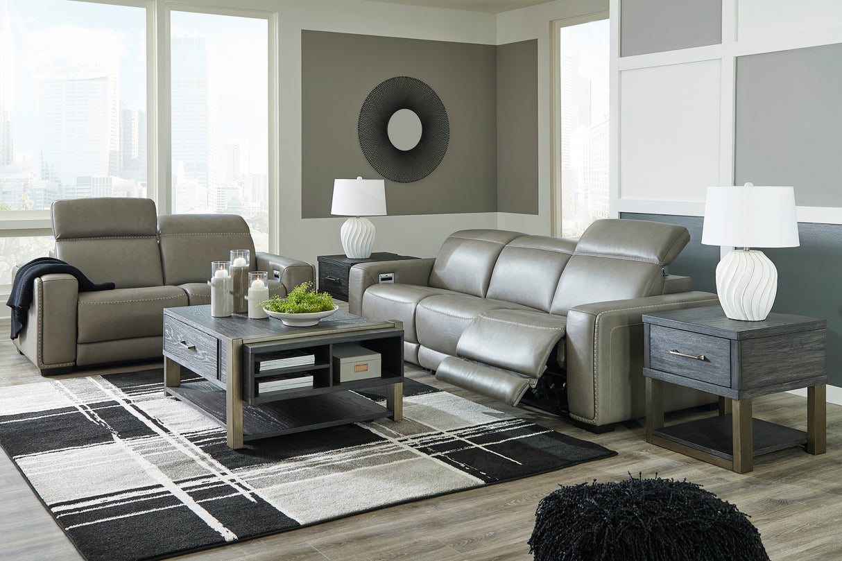 Correze Gray Power Reclining Living Room Set