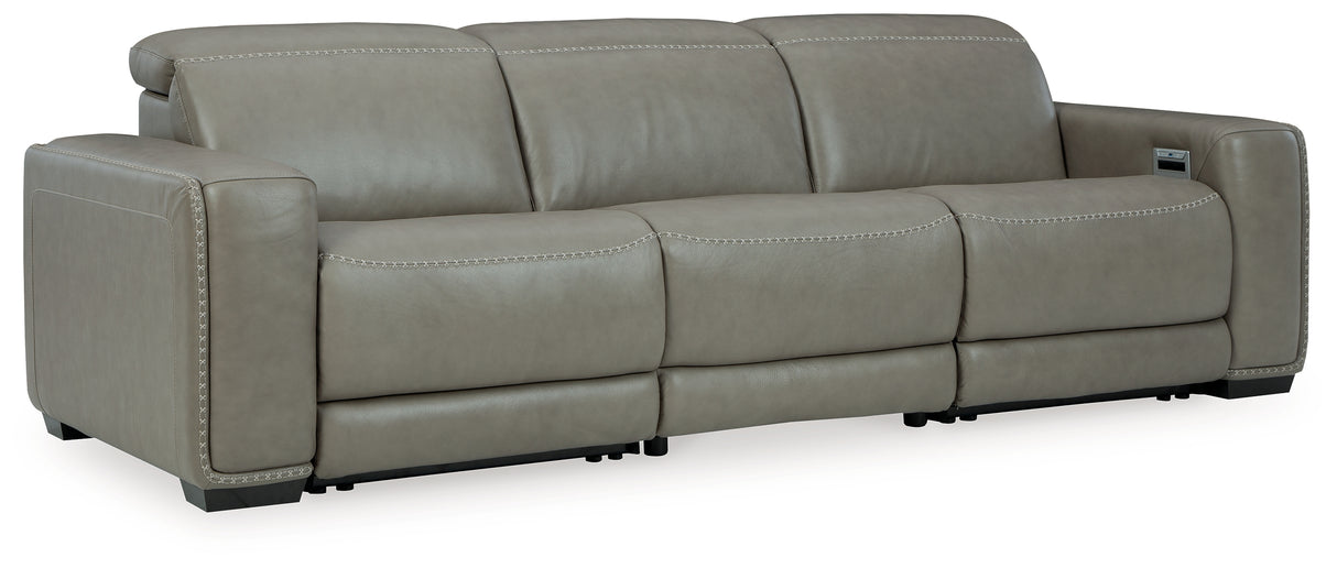 Correze Gray 3-Piece Power Reclining Sofa from Ashley - Luna Furniture