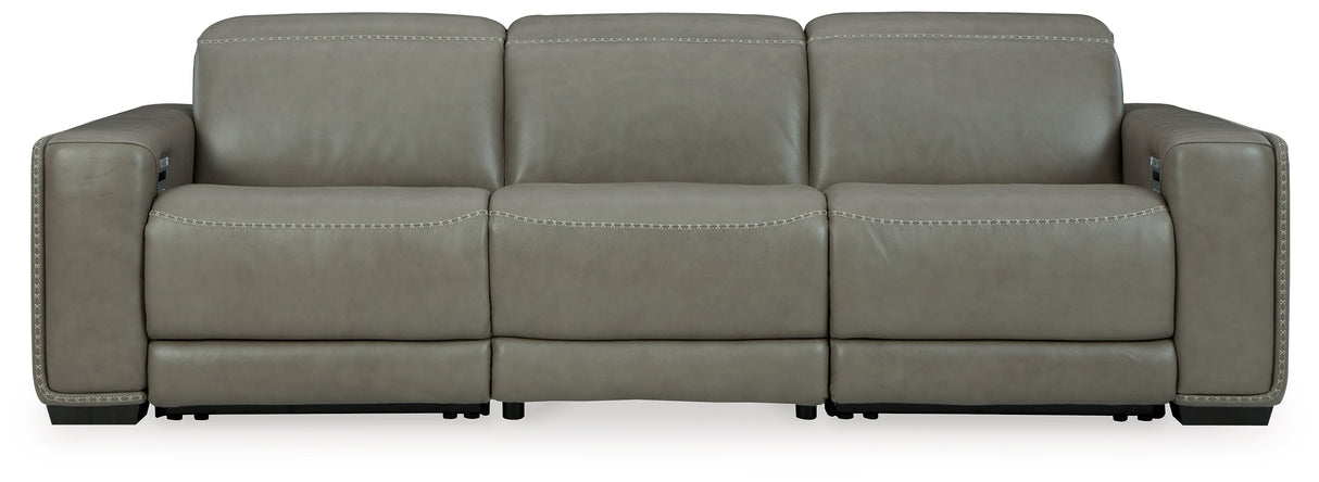 Correze Gray 3-Piece Power Reclining Sofa from Ashley - Luna Furniture