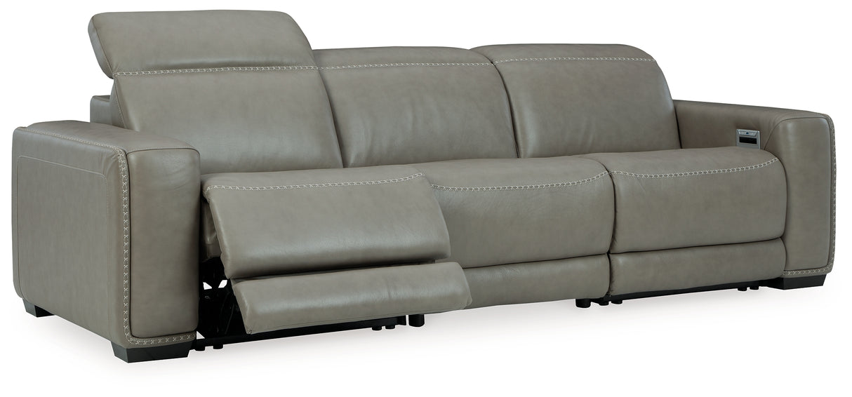 Correze Gray 3-Piece Power Reclining Sofa from Ashley - Luna Furniture