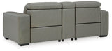 Correze Gray 3-Piece Power Reclining Loveseat from Ashley Furniture - Luna Furniture