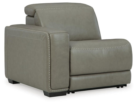 Correze Gray Left-Arm Facing Power Recliner from Ashley Furniture - Luna Furniture