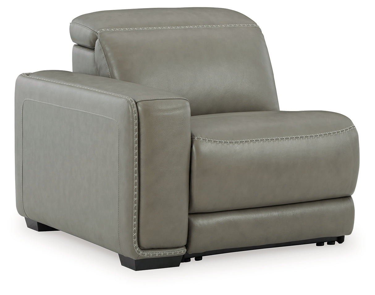 Correze Gray Left-Arm Facing Power Recliner from Ashley - Luna Furniture