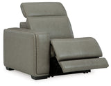 Correze Gray Left-Arm Facing Power Recliner from Ashley - Luna Furniture