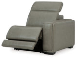 Correze Gray Right-Arm Facing Power Recliner from Ashley - Luna Furniture