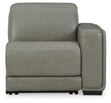 Correze Gray Right-Arm Facing Power Recliner from Ashley - Luna Furniture