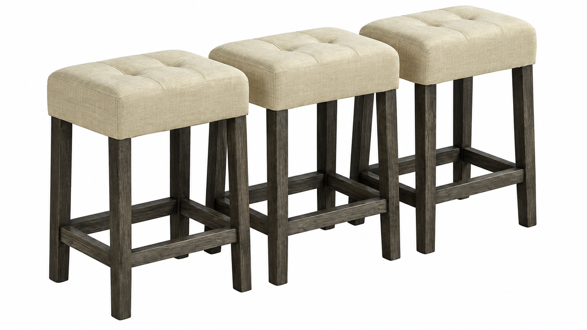 Ptolema Brown/Beige 4-Piece Counter Height Dining Set