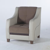 Ultra Optimum Brown Armchair from Bellona - Luna Furniture