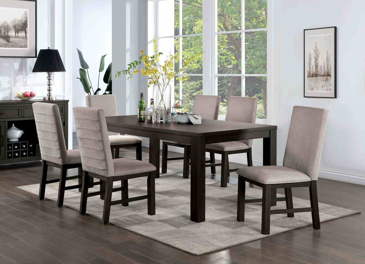 Umbria Antique Black/Gray Side Chair from Furniture of America - Luna Furniture