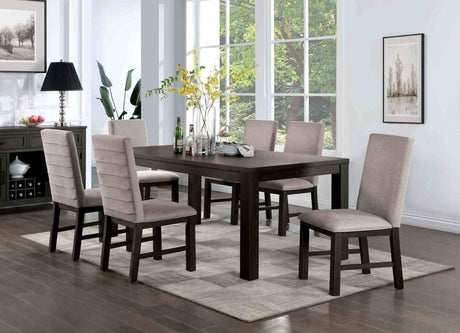 Umbria Antique Black/Gray Side Chair from Furniture of America - Luna Furniture