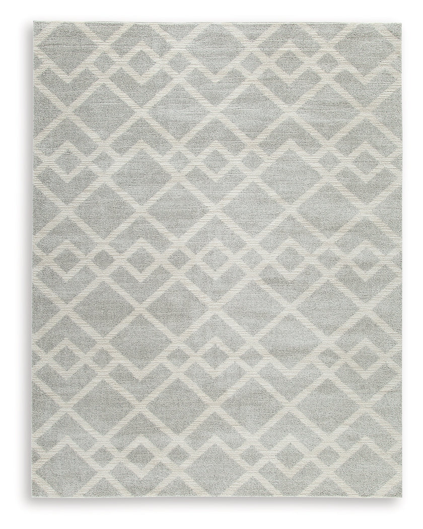 Unawick Gray/Ivory Large Rug from Ashley Furniture - Luna Furniture
