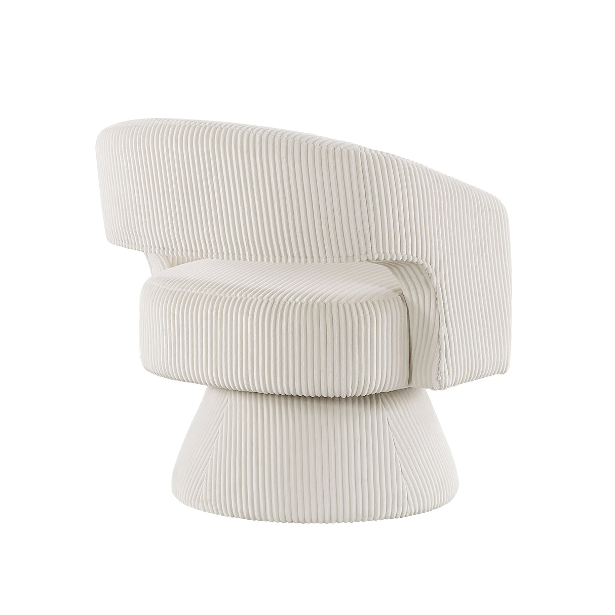 Upton Beige Corduroy Swivel Accent Chair from Homelegance - Luna Furniture