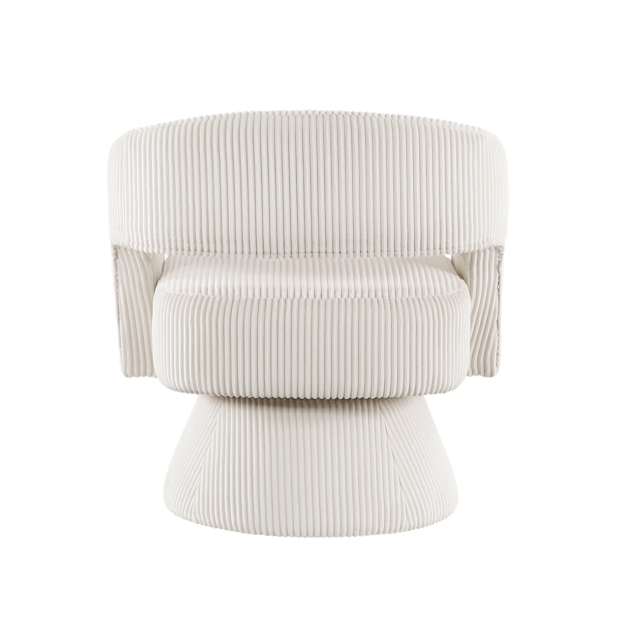 Upton Beige Corduroy Swivel Accent Chair from Homelegance - Luna Furniture