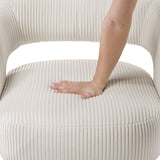 Upton Beige Corduroy Swivel Accent Chair from Homelegance - Luna Furniture
