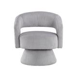 Upton Gray Corduroy Swivel Accent Chair from Homelegance - Luna Furniture