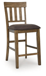 Urbinforte Light Brown Counter Height Barstool, Set of 2 from Ashley - Luna Furniture