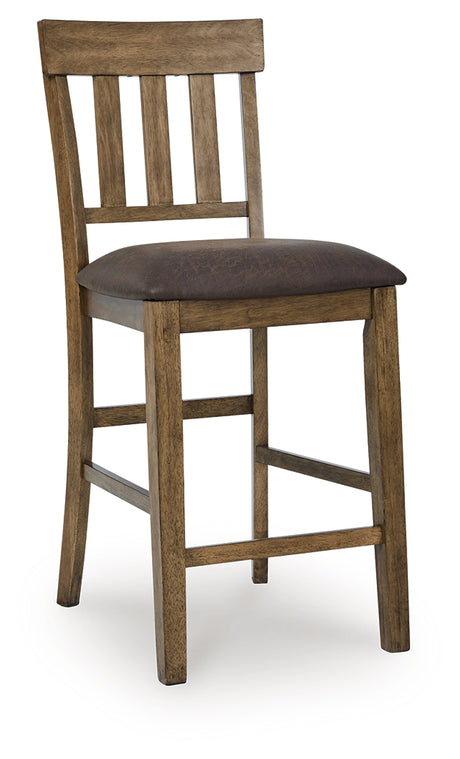 Urbinforte Light Brown Counter Height Barstool, Set of 2 from Ashley - Luna Furniture