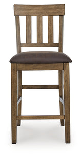 Urbinforte Light Brown Counter Height Barstool, Set of 2 from Ashley - Luna Furniture