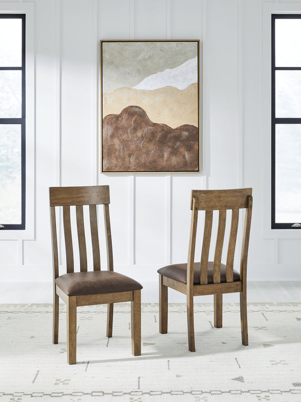 Urbinforte Light Brown Dining Chair, Set of 2