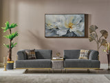Urla 4-pieces (Sofa & Module Sofa & 2 Chair) Livingroom Set in Grey from Furnia - Luna Furniture