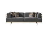 Urla Stationary Sofa in Grey from Furnia - Luna Furniture