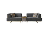 Urla 4-pieces (Sofa & Module Sofa & 2 Chair) Livingroom Set in Grey from Furnia - Luna Furniture