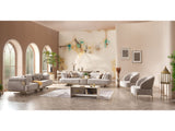 Urla 4-pieces (Sofa & Module Sofa & 2 Chair) Livingroom Set in Cream from Furnia - Luna Furniture