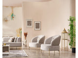 Urla Chair in Cream from Furnia - Luna Furniture